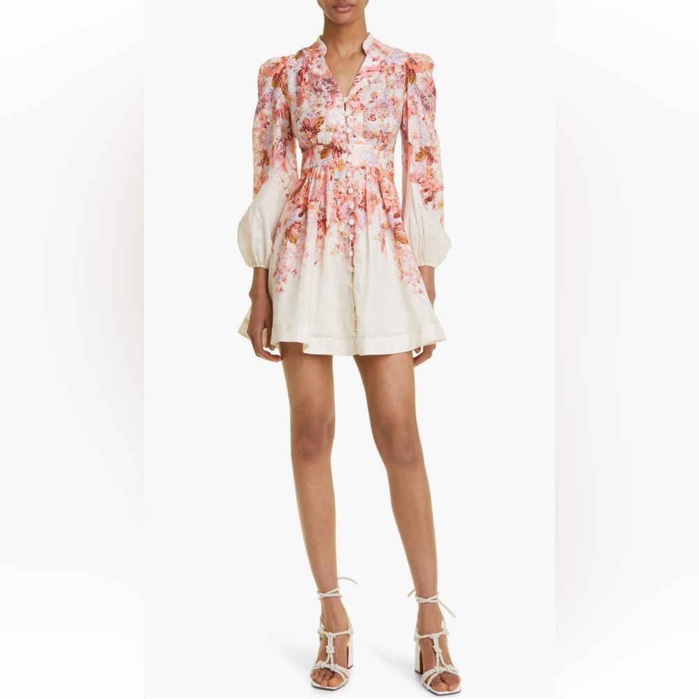 ZIMMERMANN
Devi Plunge Mini Dress 0